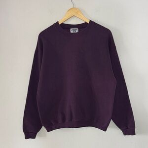 Vintage Heavyweight Lee Crewneck / Large / Purple / Made In USA / 90s